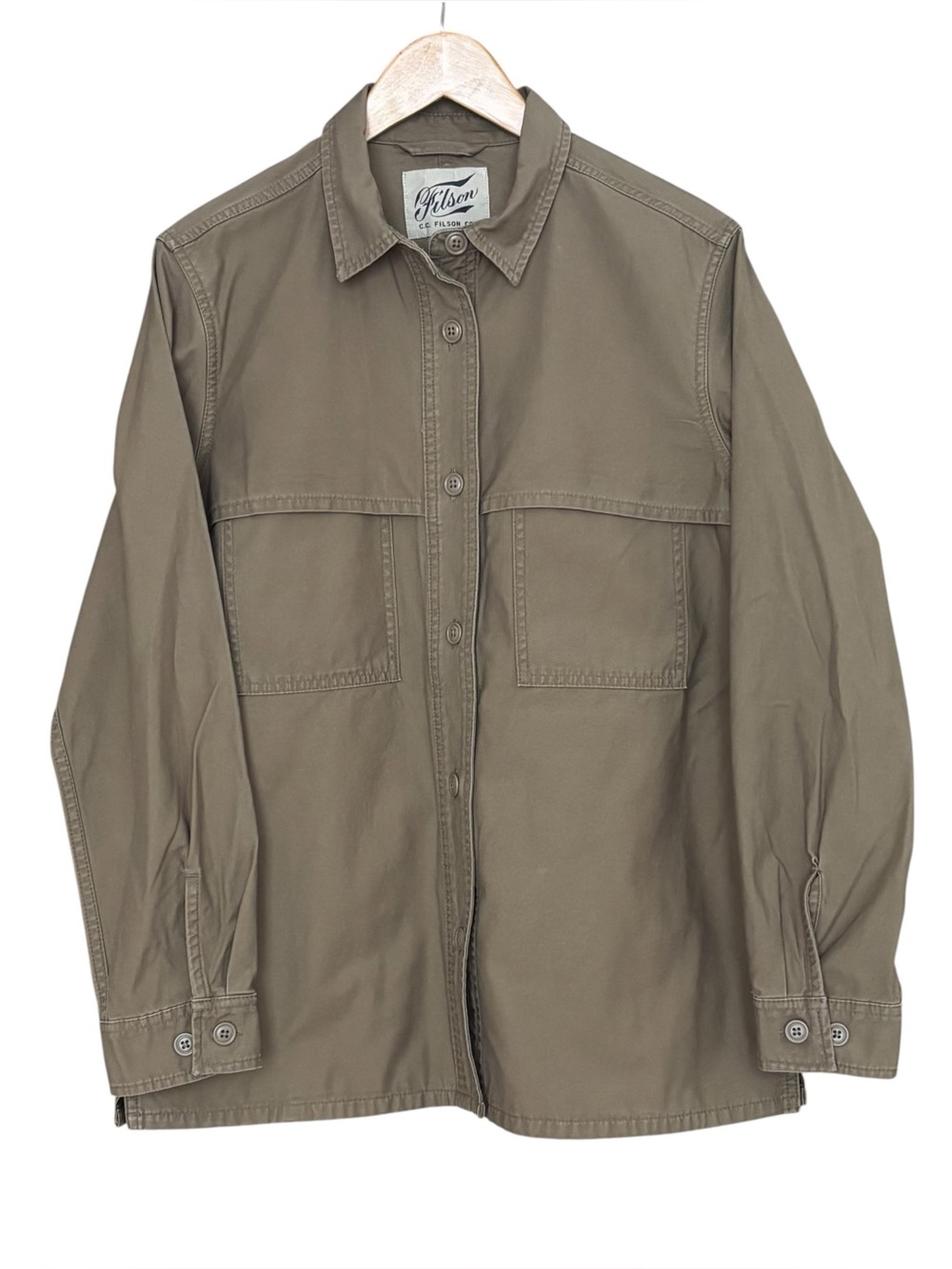 Filson Jac Shirt Women’s L Dark Tan Utility Shirt Jacket NWT - Picture 11 of 11